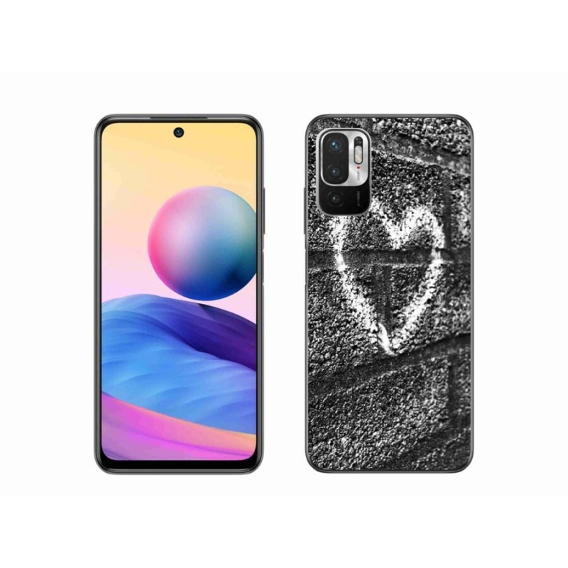 Gél borítás mmCase a Xiaomi Poco M3 Pro/5G számára - szív a falon