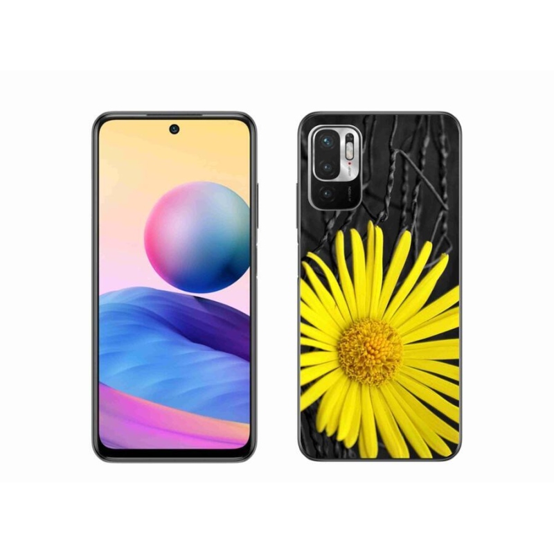 Gél borítás mmCase a Xiaomi Poco M3 Pro/5G számára - sárga virág