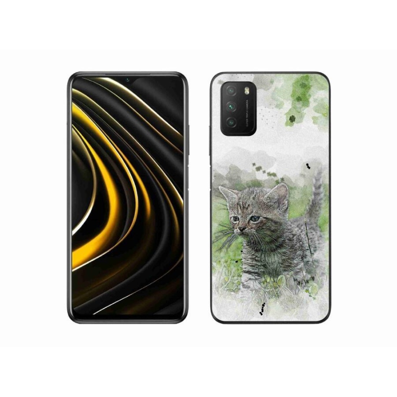 Gél borítás mmCase a Xiaomi Poco M3-hoz - aranyos cica 1