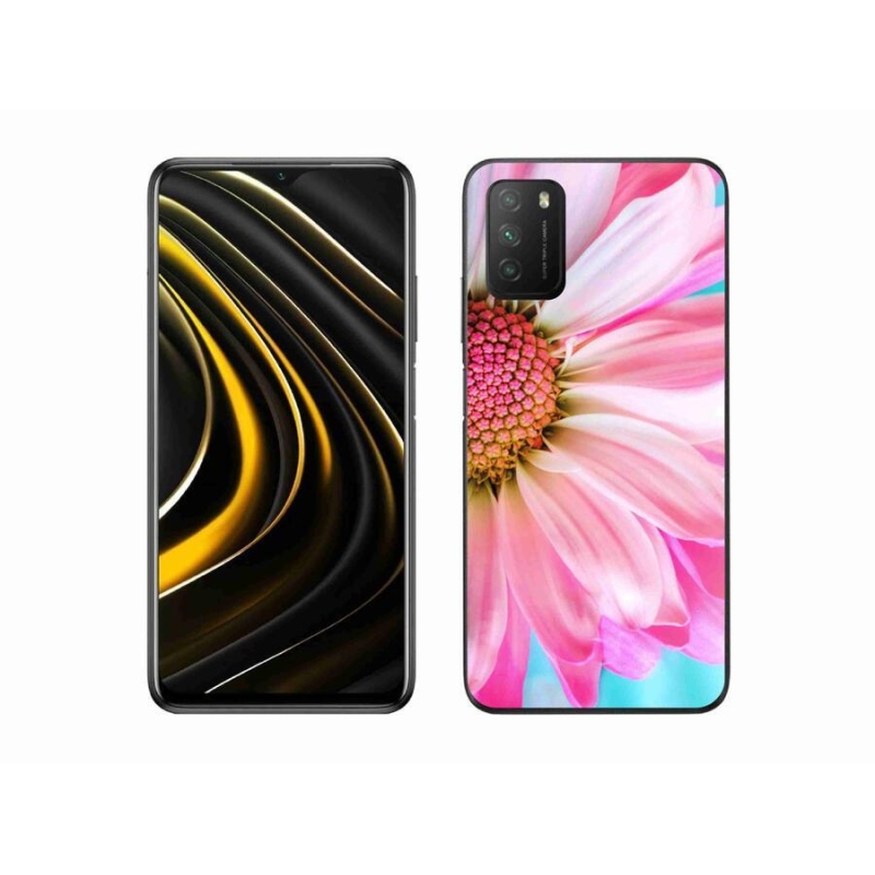 Gél borítás mmCase a Xiaomi Poco M3-hoz - rózsaszín virág