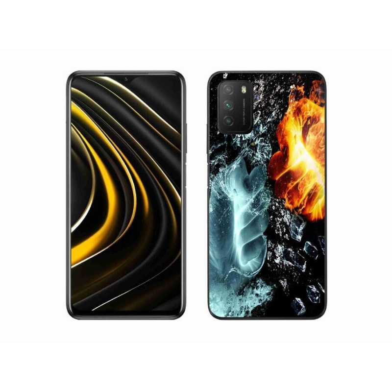 Gél borítás mmCase a Xiaomi Poco M3-hoz - víz és tűz