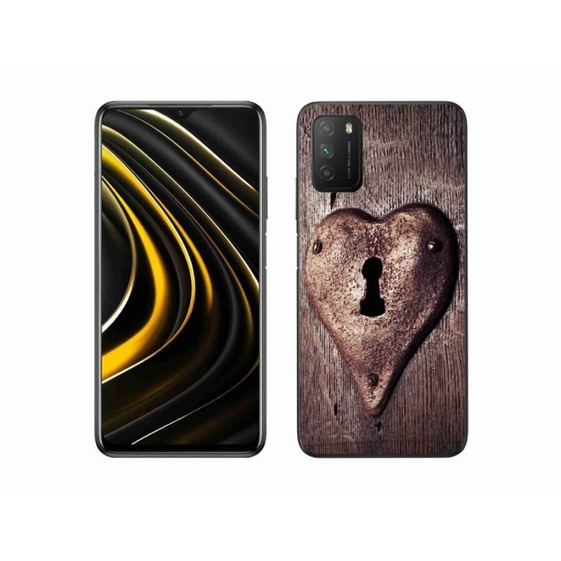 Gél borító mmCase a Xiaomi Poco M3-hoz - szív alakú zár