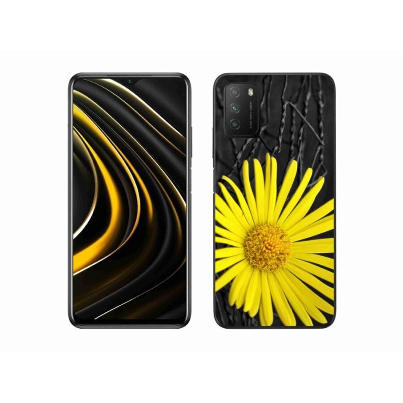 Gél borítás mmCase a Xiaomi Poco M3-hoz - sárga virág