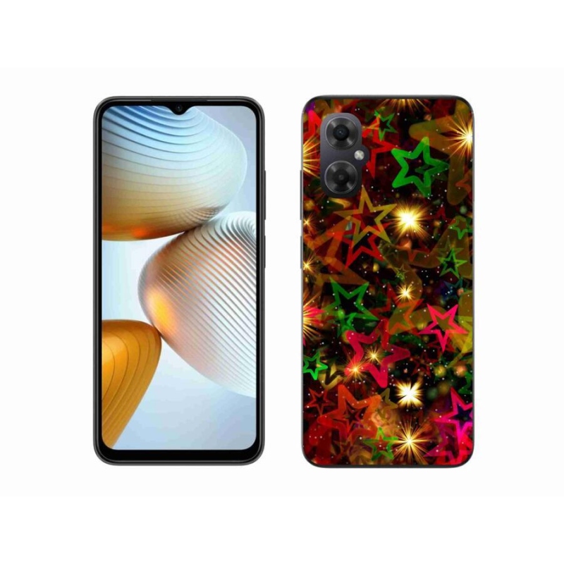 Gél borítás mmCase a Xiaomi Poco M4 5G számára - színes csillagok
