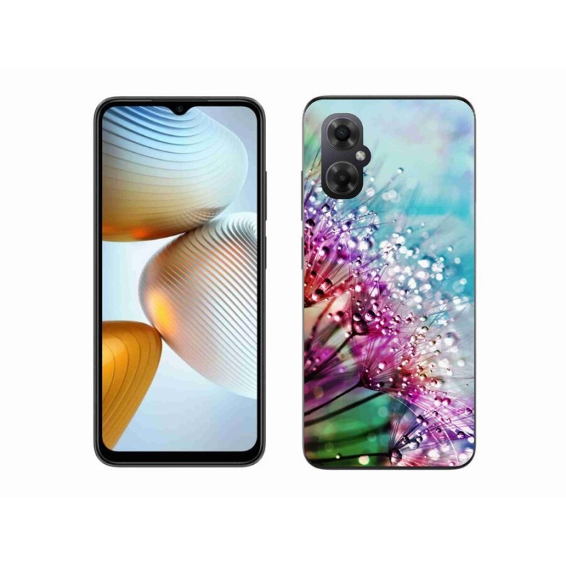 Gél borító mmCase a Xiaomi Poco M4 5G számára - színes virágok