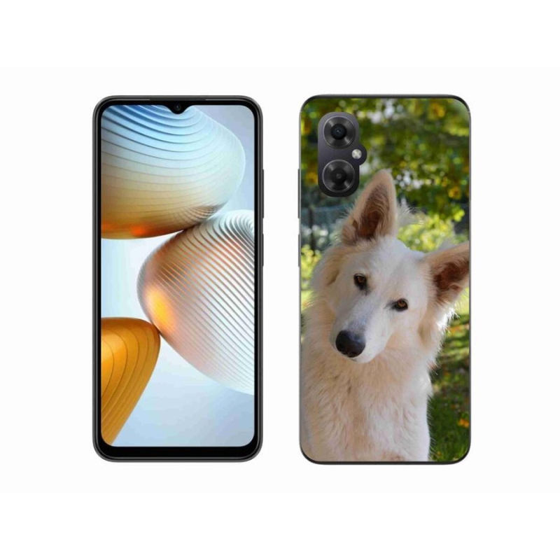 Gél borítás mmCase a Xiaomi Poco M4 5G-hez - fehér svájci juhász 1