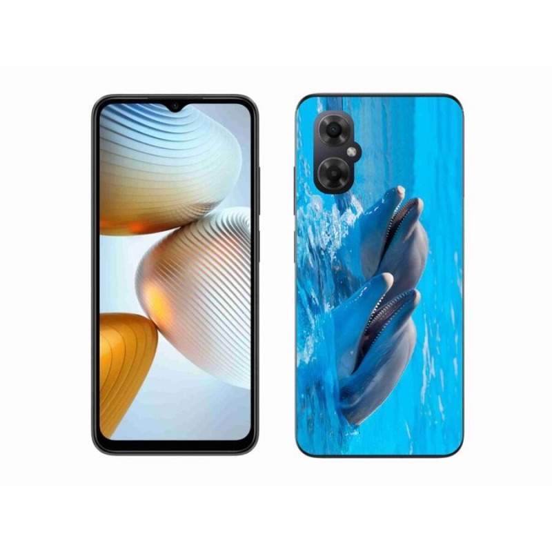 Gél borítás mmCase a Xiaomi Poco M4 5G számára - delfinek