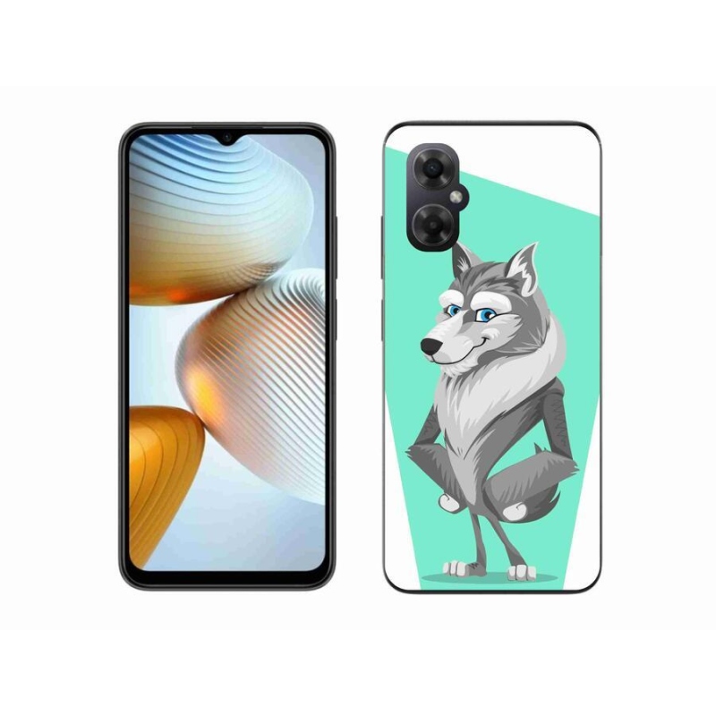 Gél borítás mmCase a Xiaomi Poco M4 5G számára - rajzfilm farkas