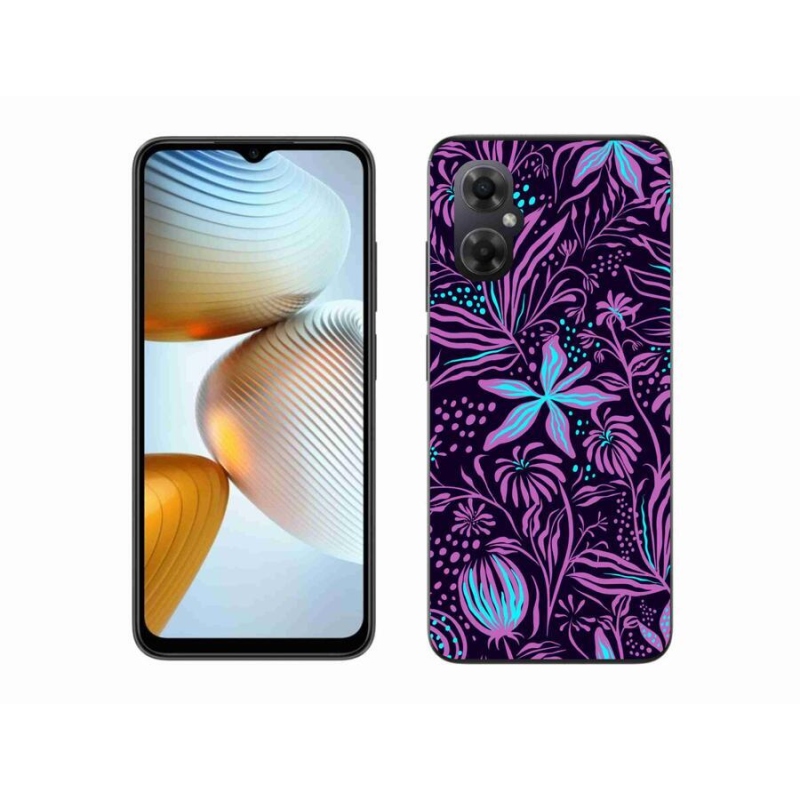 Gél borítás mmCase a Xiaomi Poco M4 5G számára - virágok 2