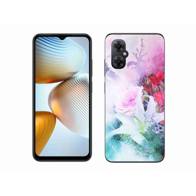 Gél borító mmCase a Xiaomi Poco M4 5G számára - virágok 4