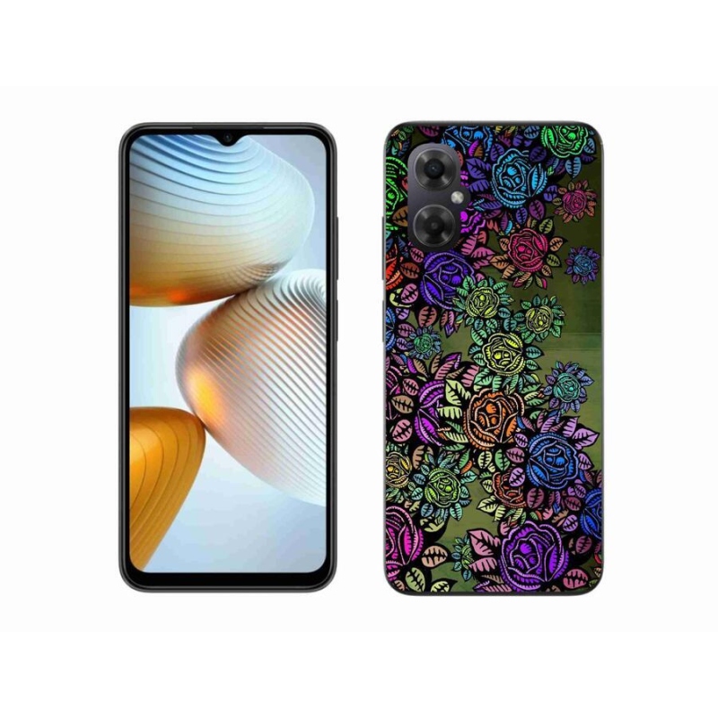 Gél borító mmCase a Xiaomi Poco M4 5G számára - virágok 6