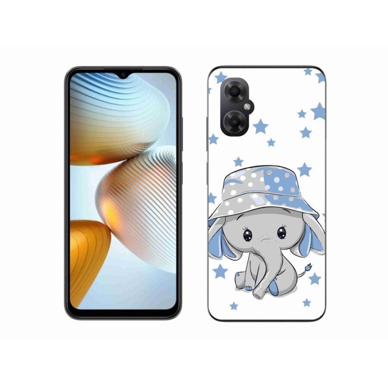 Gél borítás mmCase a Xiaomi Poco M4 5G-hez - kék elefánt