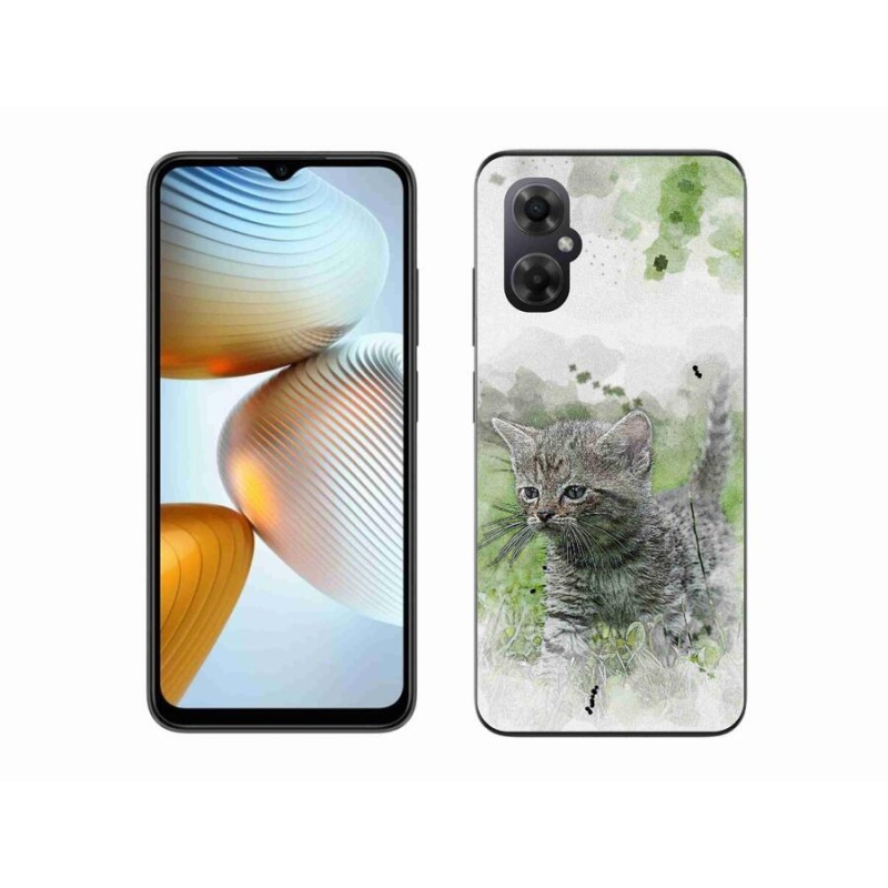 Gél borítás mmCase a Xiaomi Poco M4 5G-hez - aranyos cica 1