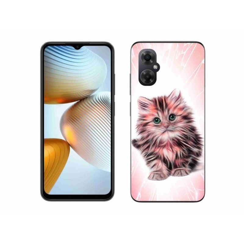 Gél borítás mmCase a Xiaomi Poco M4 5G számára - aranyos cica