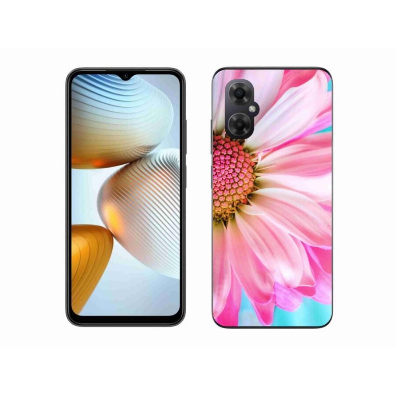 Gél borítás mmCase a Xiaomi Poco M4 5G-hez - rózsaszín virág