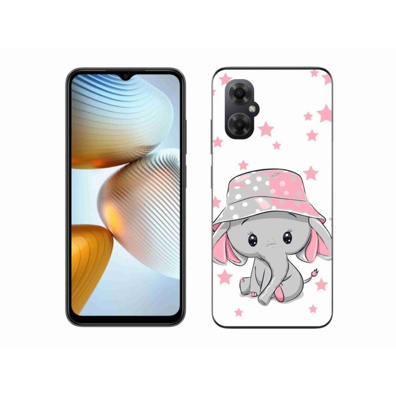 Gél borítás mmCase a Xiaomi Poco M4 5G-hez - rózsaszín elefánt