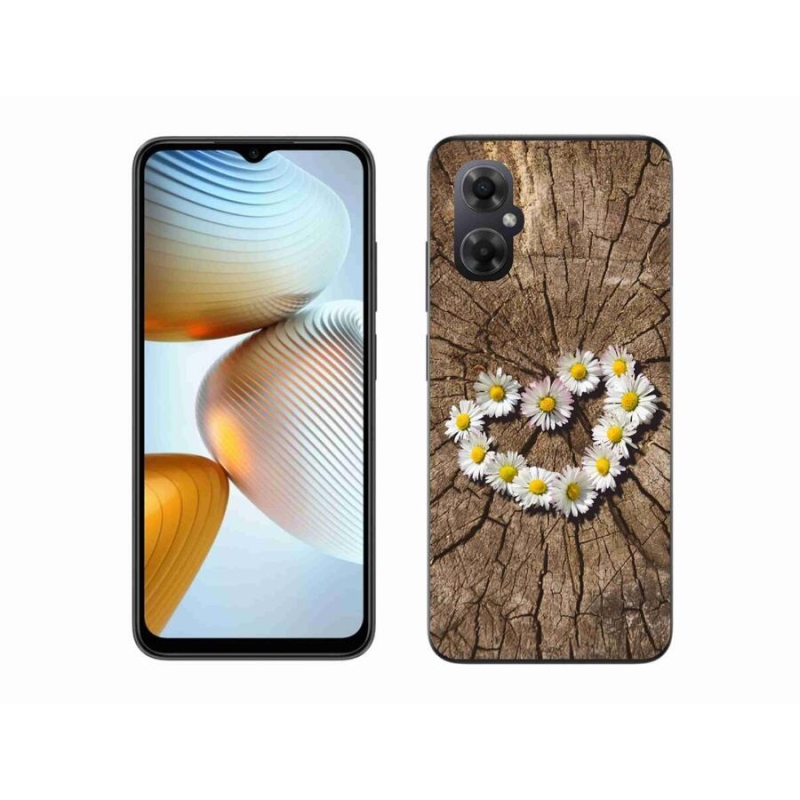 Gél borító mmCase a Xiaomi Poco M4 5G-hez - százszorszépek szíve