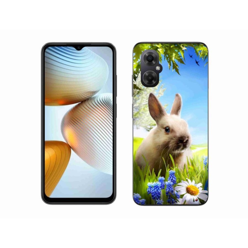 Gél borítás mmCase a Xiaomi Poco M4 5G számára - nyuszi