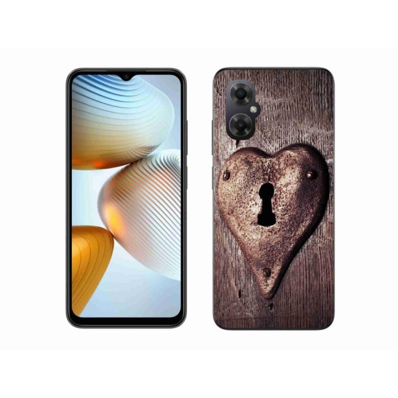 Gél borító mmCase a Xiaomi Poco M4 5G számára - szív alakú zár