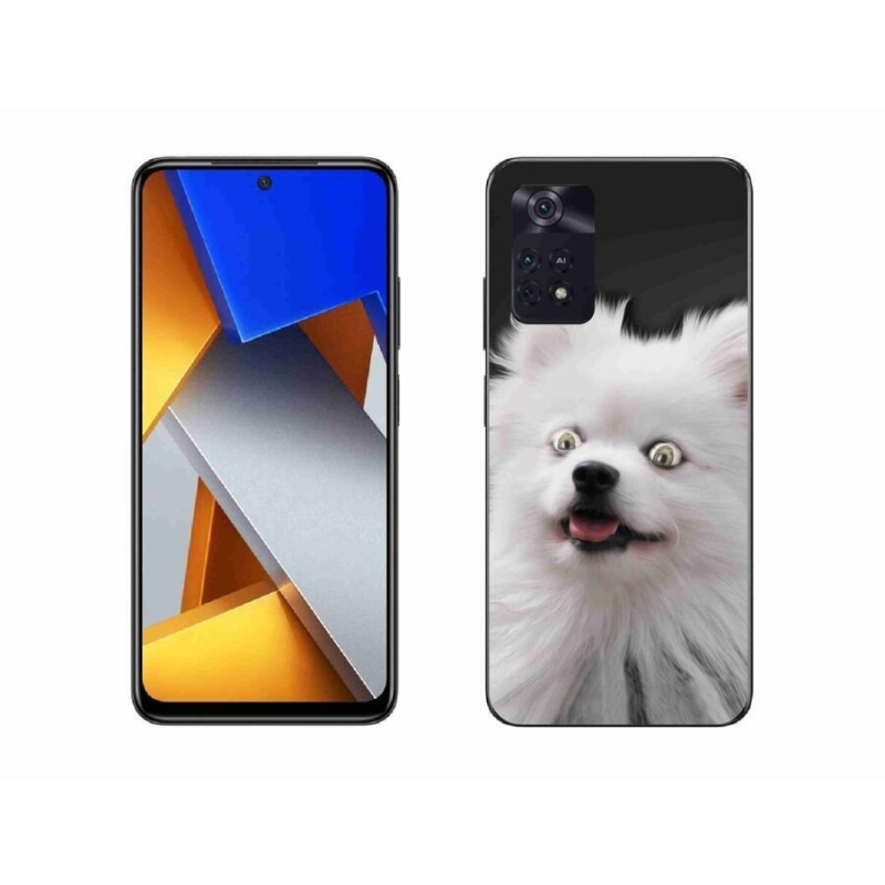 Gél borítás mmCase a Xiaomi Poco M4 Pro 4G számára - fehér tüske