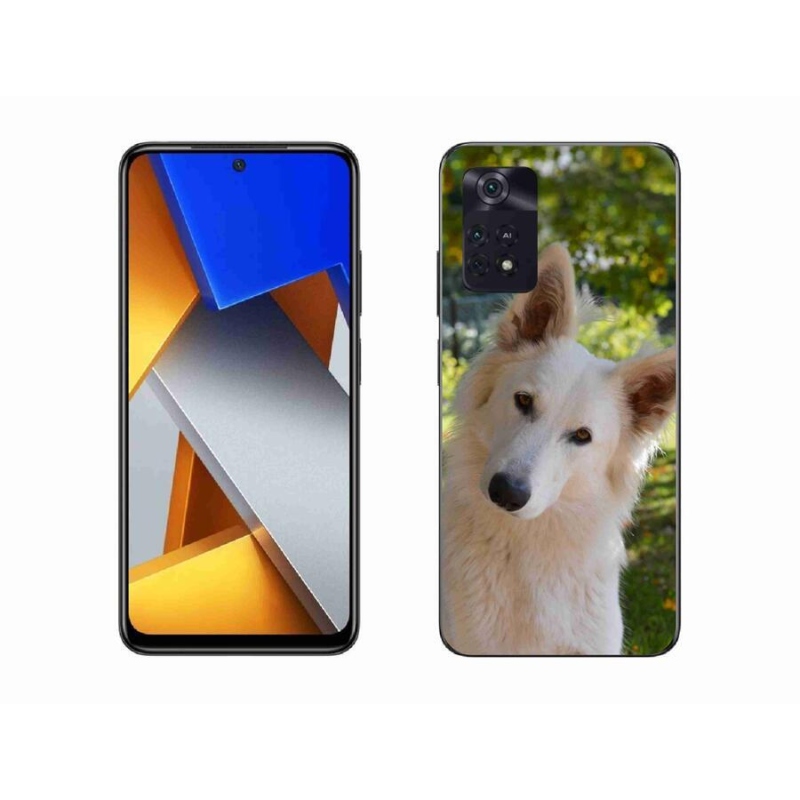 Gél borítás mmCase a Xiaomi Poco M4 Pro 4G-hez - fehér Swiss Shepherd 1