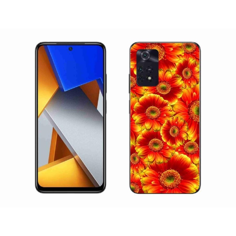 Gél borítás mmCase a Xiaomi Poco M4 Pro 4G-hez - gerbera 1