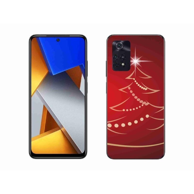 Gél borítás mmCase a Xiaomi Poco M4 Pro 4G-hez - karácsonyfa karikatúra
