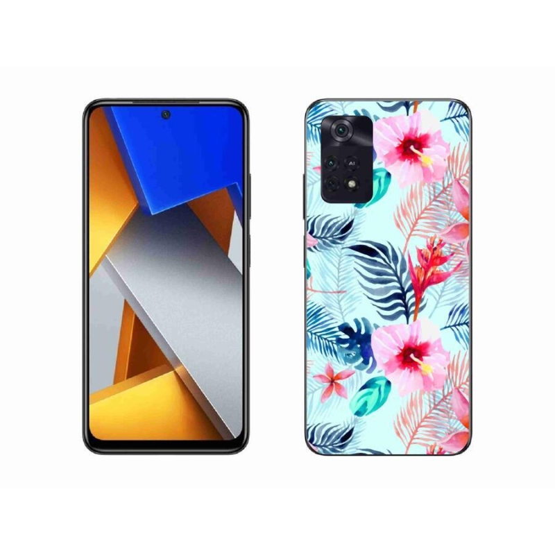Gél borítás mmCase a Xiaomi Poco M4 Pro 4G-hez - virágok