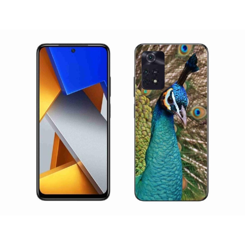 Gél borítás mmCase a Xiaomi Poco M4 Pro 4G készülékhez - páva