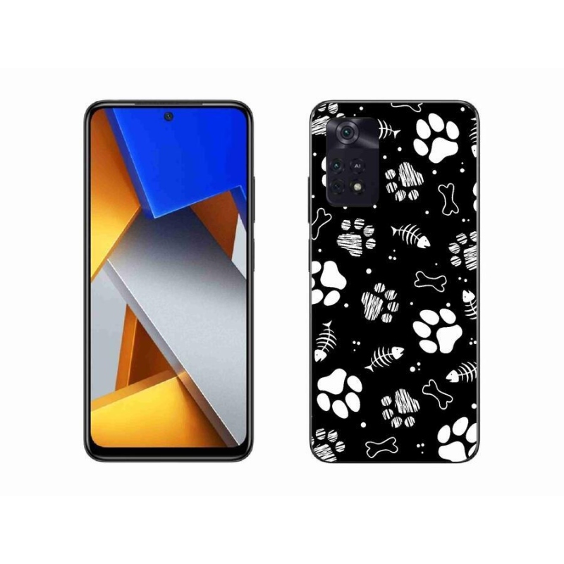 Gél borítás mmCase a Xiaomi Poco M4 Pro 4G-hez - kutyamancsok
