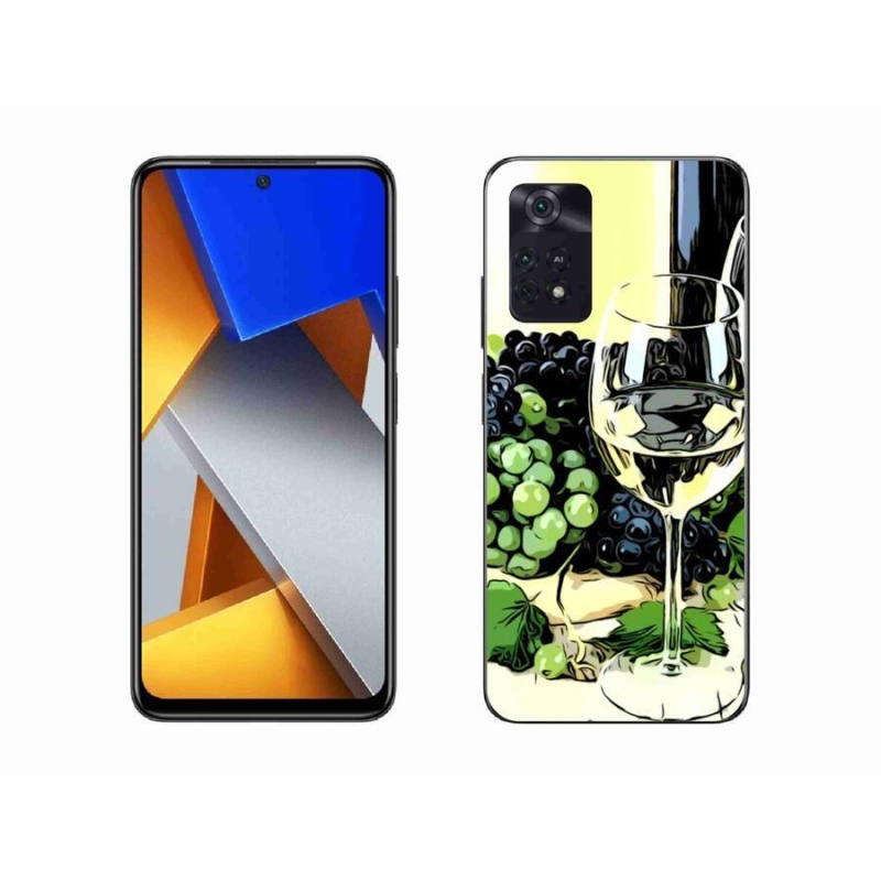 Gél borítás mmCase a Xiaomi Poco M4 Pro 4G-hez - pohár bor