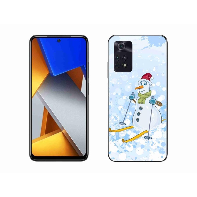 Gél borítás mmCase a Xiaomi Poco M4 Pro 4G-hez - hóember