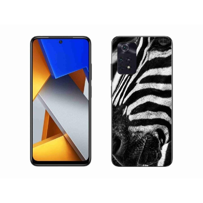 Gél borítás mmCase a Xiaomi Poco M4 Pro 4G-hez - zebra