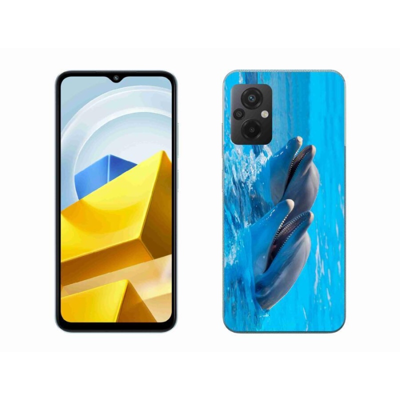 Gél borítás mmCase a Xiaomi Poco M5 4G-hez - delfinek