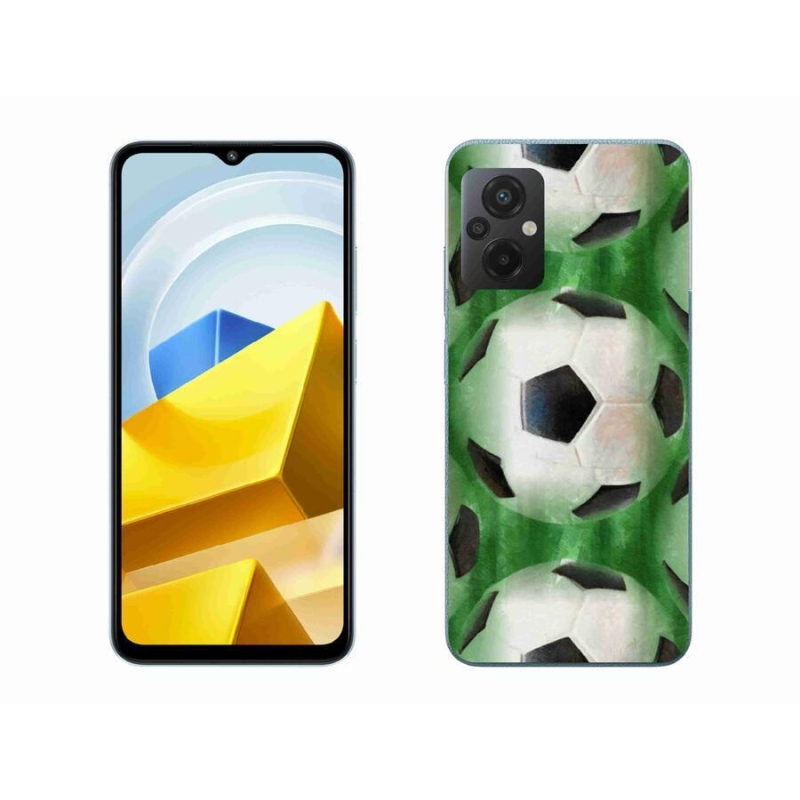 Gél borítás mmCase a Xiaomi Poco M5 4G-hez - focilabda