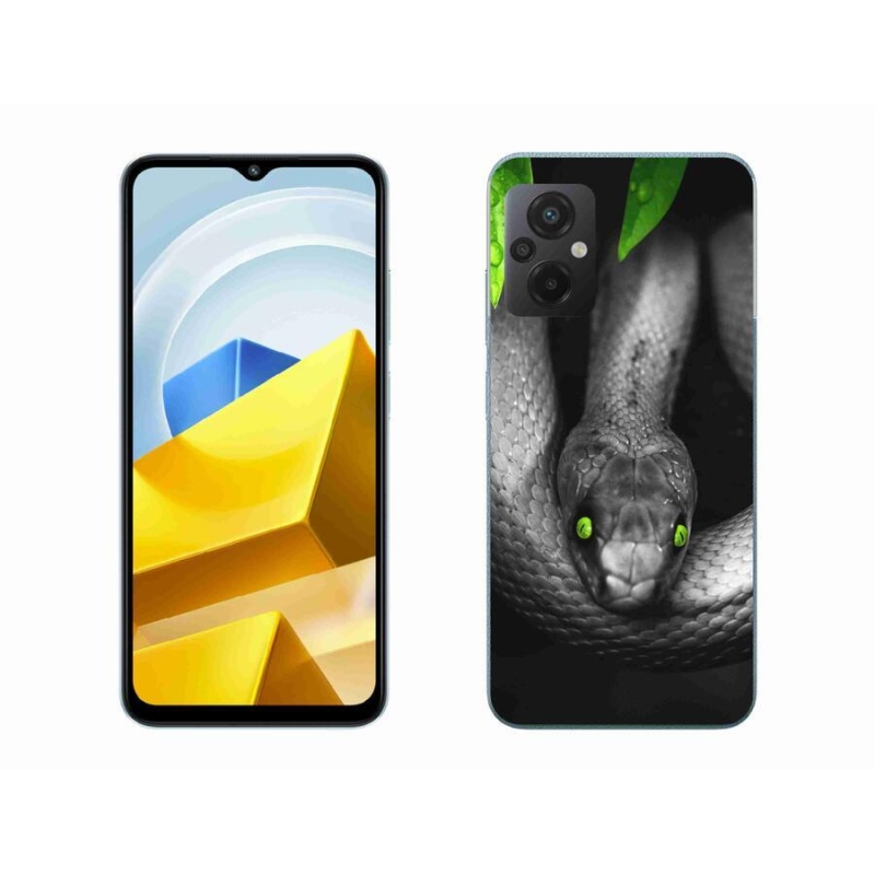 Gél borítás mmCase a Xiaomi Poco M5 4G-hez - kígyó