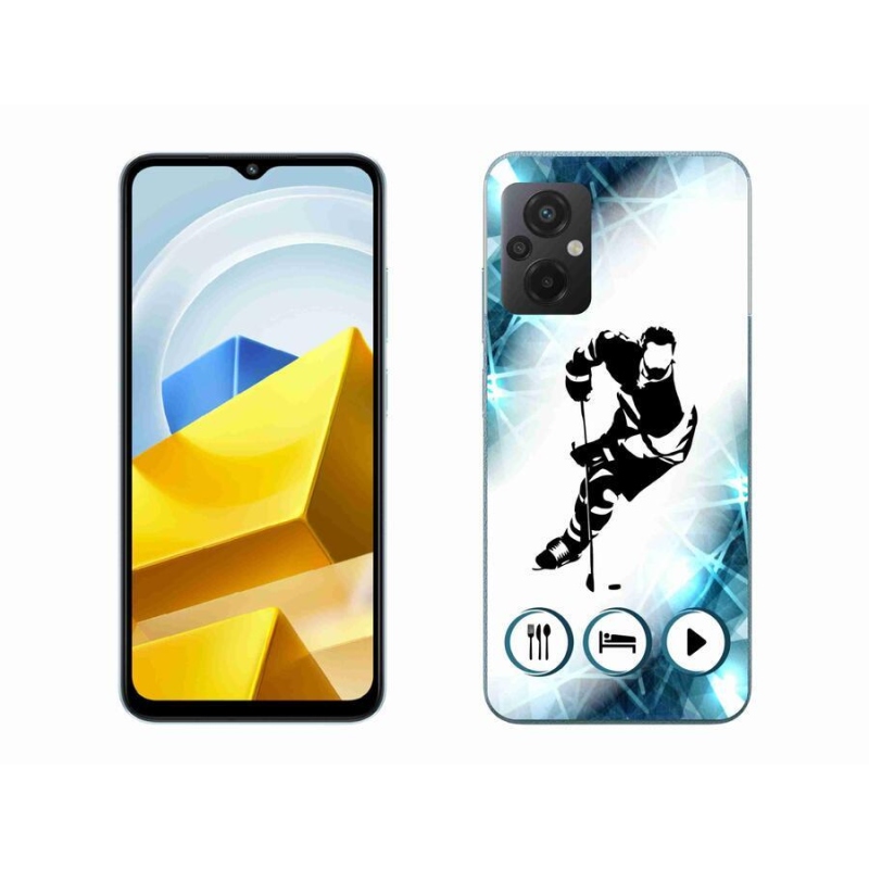 Gél borítás mmCase a Xiaomi Poco M5 4G-hez - jégkorong 1