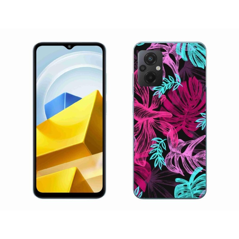 Gél borítás mmCase a Xiaomi Poco M5 4G-hez - virágok 1
