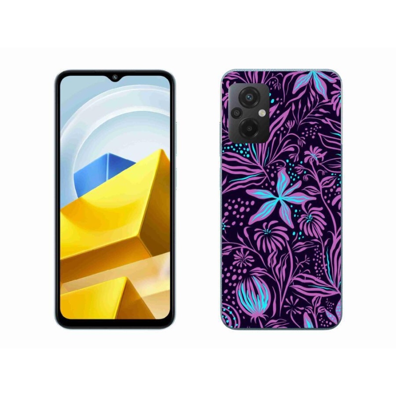 Gél borító mmCase a Xiaomi Poco M5 4G-hez - virágok 2