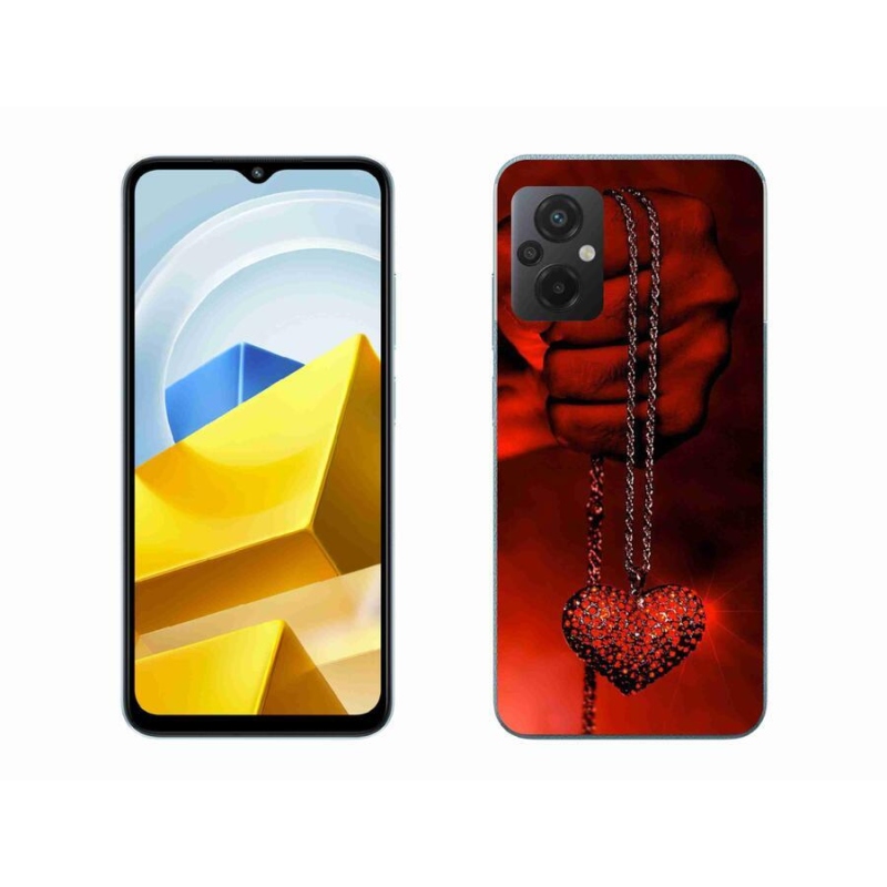 Gél borítás mmCase a Xiaomi Poco M5 4G-hez - nyaklánc
