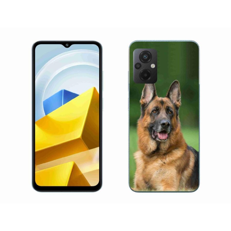 Gél borítás mmCase a Xiaomi Poco M5 4G-hez - Német juhászkutya