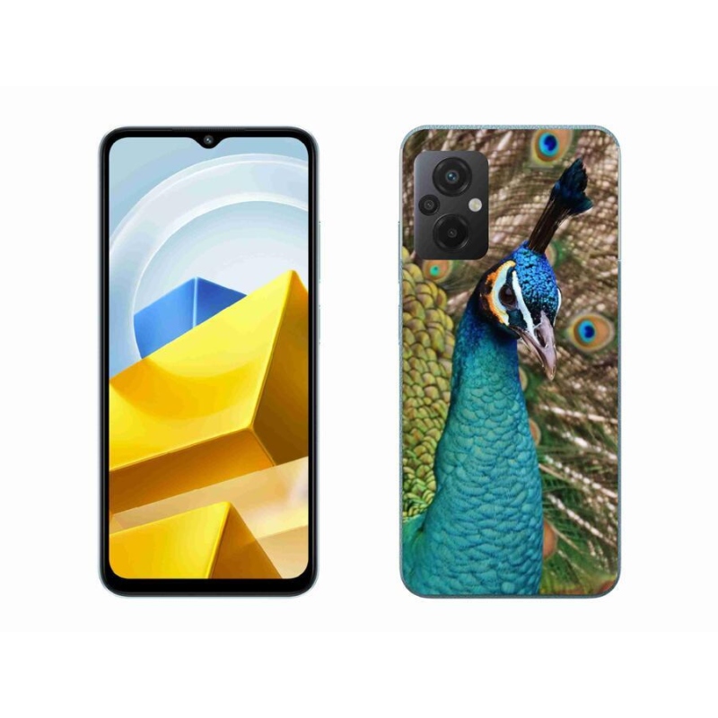 Gél borítás mmCase a Xiaomi Poco M5 4G készülékhez - páva