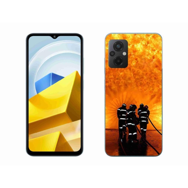 Gél borítás mmCase a Xiaomi Poco M5 4G-hez - tűz