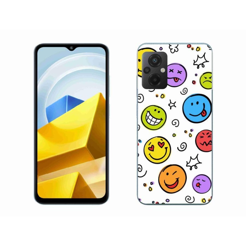 Gél borítás mmCase a Xiaomi Poco M5 4G-hez - smiley-k