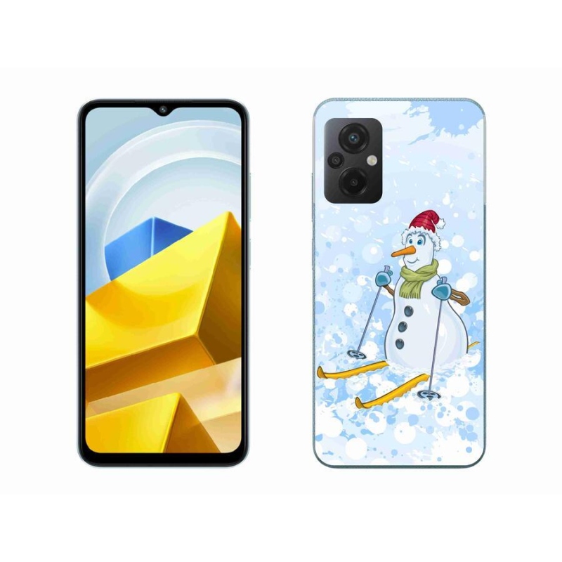 Gél borítás mmCase a Xiaomi Poco M5 4G-hez - hóember