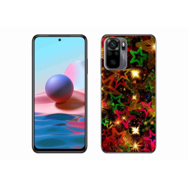 Gél borítás mmCase a Xiaomi Poco M5s készülékhez - színes csillagok