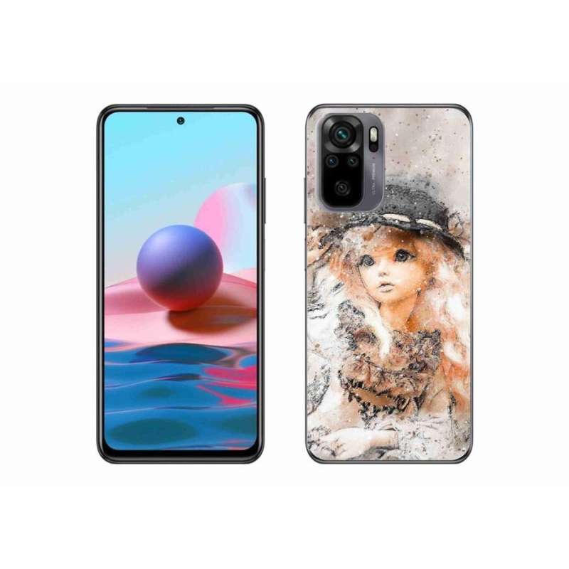 Gél borítás mmCase a Xiaomi Poco M5s készülékhez - lány kalapban