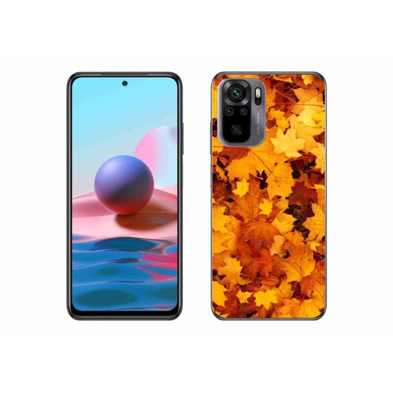 Gél borítás mmCase a Xiaomi Poco M5s készülékhez - juharlevelek