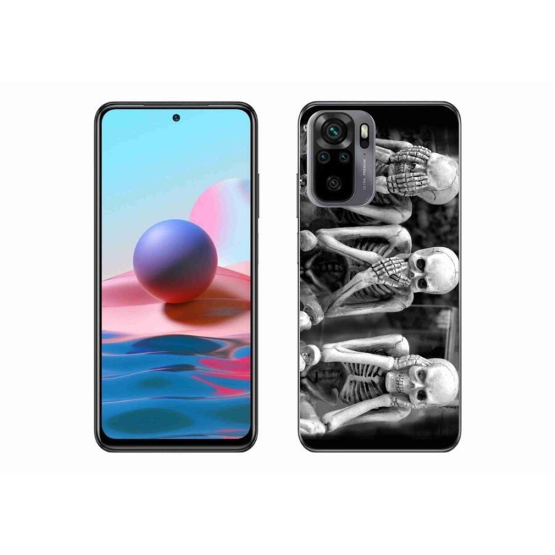 Gél borítás mmCase a Xiaomi Poco M5s készülékhez - csontvázak