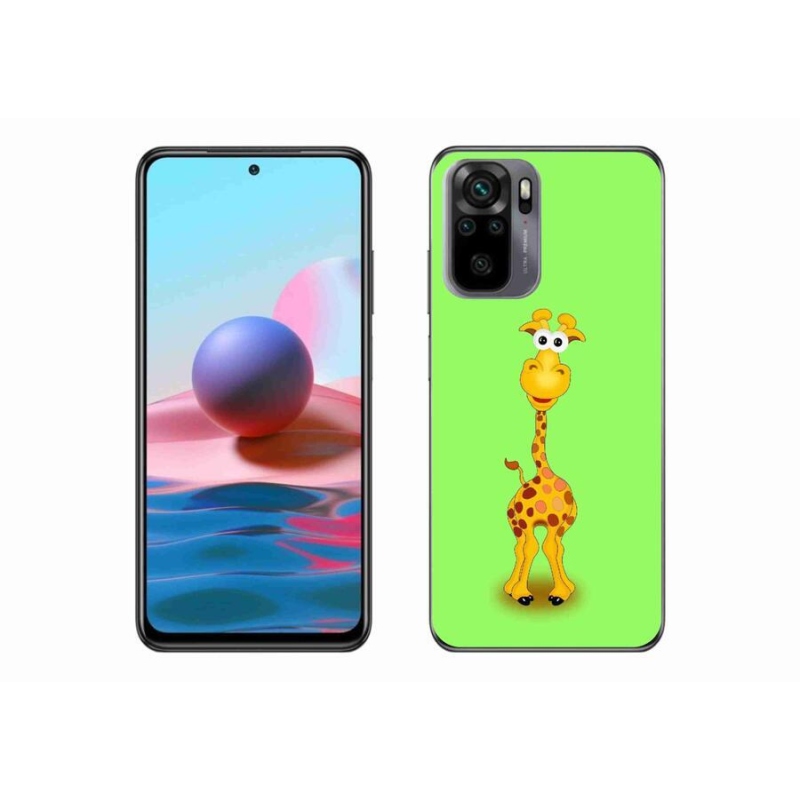 Gél borítás mmCase a Xiaomi Poco M5s készülékhez - rajzfilm zsiráf